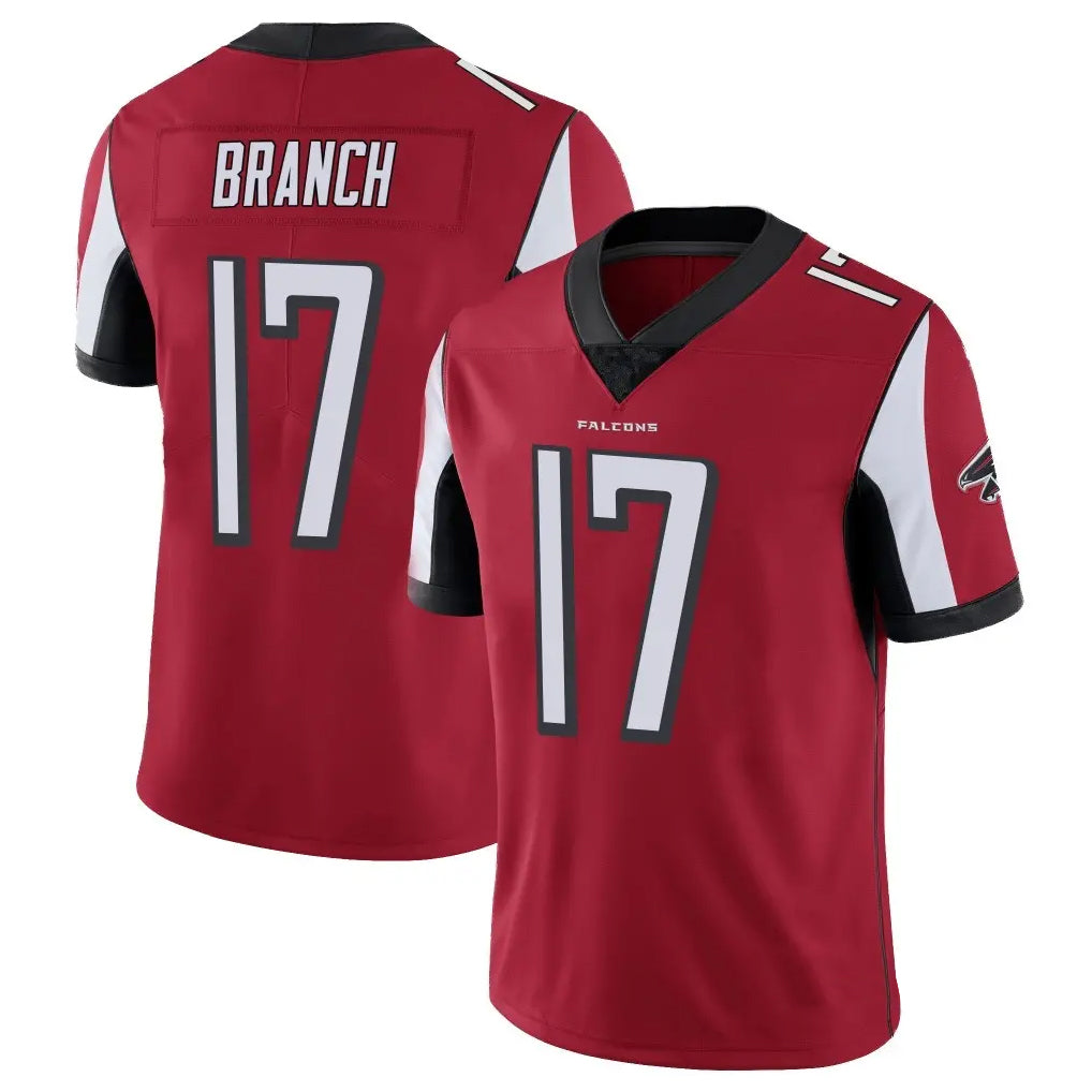 A.Falcons #17 Zachariah Branch Player Red Color Vapor Untouchable Limited Home Game Edoa Stitched Jerseys