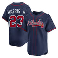 A.Braves #23 Michael Harris II Player Navy Limited Home Game Edoa Stitched Jerseys