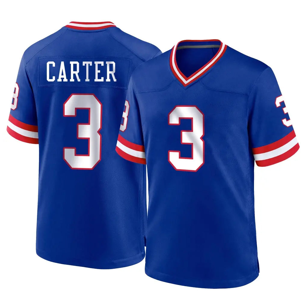 NY.Giants #3 Abdul Carter Player Royal Classic Home Game Edoa Stitched Jerseys