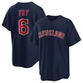 C.Guardians #6 David Fry Player Navy Game Home Edoa Stitched Jerseys
