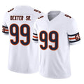 C.Bears #99 Gervon Dexter Sr. Player White Vapor F.U.S.E. Limited Home Game Edoa Stitched Jerseys