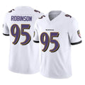 B.Ravens #95 Tavius Robinson Player White Vapor F.U.S.E. Limited Home Game Edoa Stitched Jerseys
