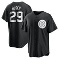 C.Cubs #29 Michael Busch Player Black Game Edoa Stitched Jerseys
