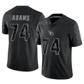 A.Cardinals #74 Isaiah Adams Player Black RFLCTV Limited Edoa Stitched Jerseys