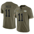 GB.Packers #11 Jayden Reed Player Olive Salute To Service Limited Edoa Stitched Jerseys