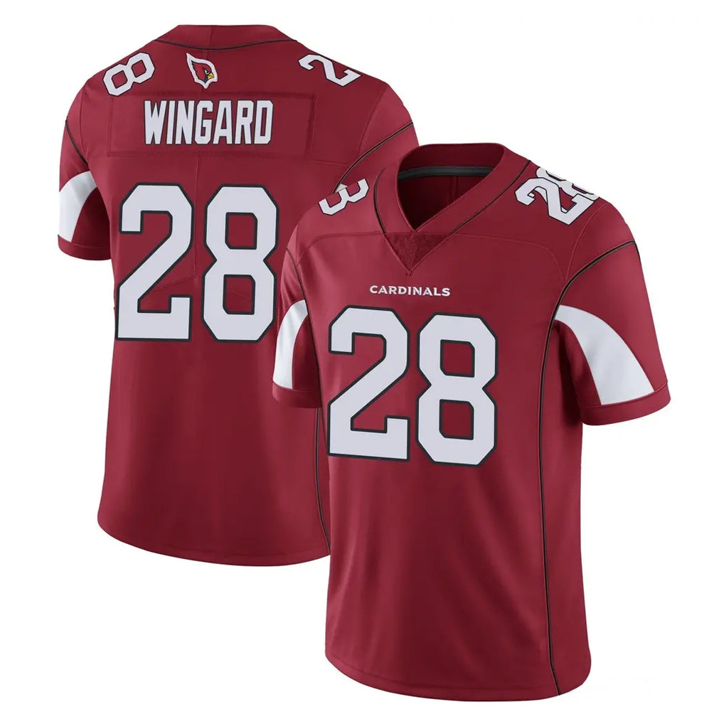 A.Cardinals #28 Andrew Wingard Player Cardinal Vapor Limited Home Game  Edoa Stitched Jerseys