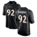 B.Ravens #92 Nnamdi Madubuike Player Black Alternate Home Game Edoa Stitched Jerseys