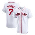 B.Red Sox #7 Masataka Yoshida Player White Limited Elite Home Game Edoa Stitched Jerseys