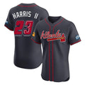 A.Braves #23 Michael Harris II Player Navy 2025 Speedway Classic Limited Elite Home Game Edoa Stitched Jerseys