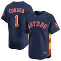 H.Astros #1 Carlos Correa Player Navy Home Limited Edoa Stitched Jerseys