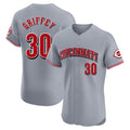 C.Reds #30 Ken Griffey Player Gray Limited Elite Home Edoa Stitched Jerseys