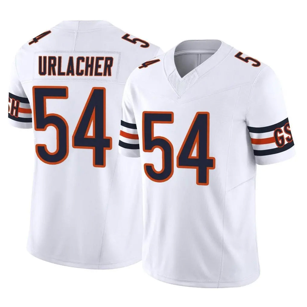 C.Bears #54 Brian Urlacher Player White Vapor F.U.S.E. Limited Home Game Edoa Stitched Jerseys