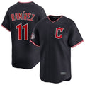 C.Guardians #11 Jose Ramirez Player Navy Limited Home Edoa Stitched Jerseys