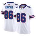 B.Bills #86 Dalton Kincaid Player White Vapor F.U.S.E. Limited Home Game Edoa Stitched Jerseys