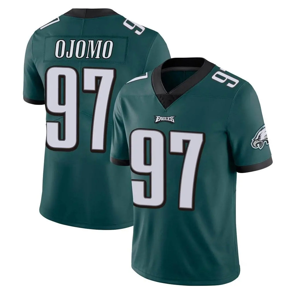 P.Eagles #97 Moro Ojomo Player Team Color Green Vapor Untouchable Home Game Edoa Stitched Jerseys