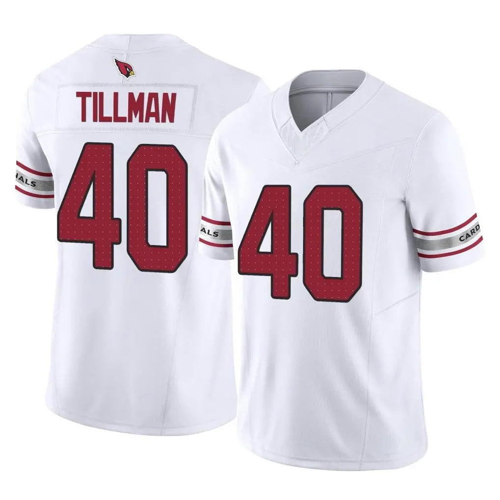 A.Cardinals #40 Pat Tillman Player White Vapor F.U.S.E. Limited Home Game Edoa Stitched Jerseys