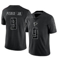A.Falcons #9 Michael Penix Jr. Player Black RFLCTV Limited Edoa Stitched Jerseys