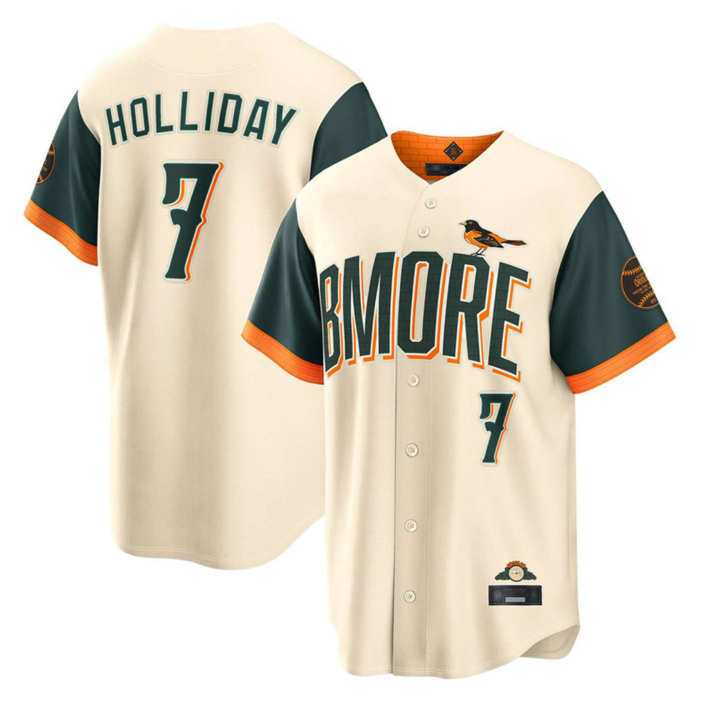 B.Orioles #7 Jackson Holliday Player Cream 2026 City Connect Home Game Edoa Stitched Jerseys