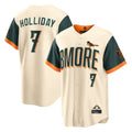 B.Orioles #7 Jackson Holliday Player Cream 2026 City Connect Home Game Edoa Stitched Jerseys