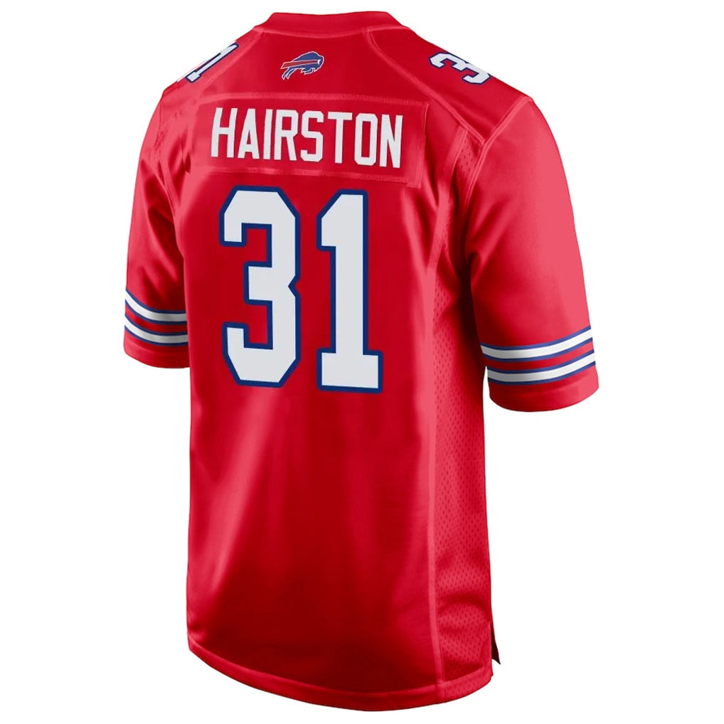 B.Bills #31 Maxwell Hairston Player Red Home Game Edoa Stitched Jerseys