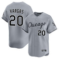C.White Sox #20 Miguel Vargas Player Gray Road Limited Home Edoa Stitched Jerseys