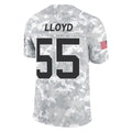 C.Panthers #55 Devin Lloyd Player Arctic Camo Salute to Service Limited Game Edoa Stitched Jerseys