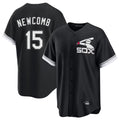 C.White Sox #15 Sean Newcomb Player Black Spring Training Game Edoa Stitched Jerseys