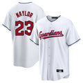 C.Guardians #23 Bo Naylor Player White Home Game Edoa Stitched Jerseys