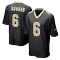NO.Saints #6 Tyler Shough Player Black Home Game Edoa Stitched Jerseys