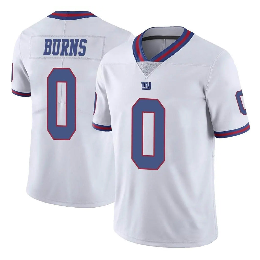 NY.Giants #0 Brian Burns Player White Color Rush Home Game Edoa Stitched Jerseys