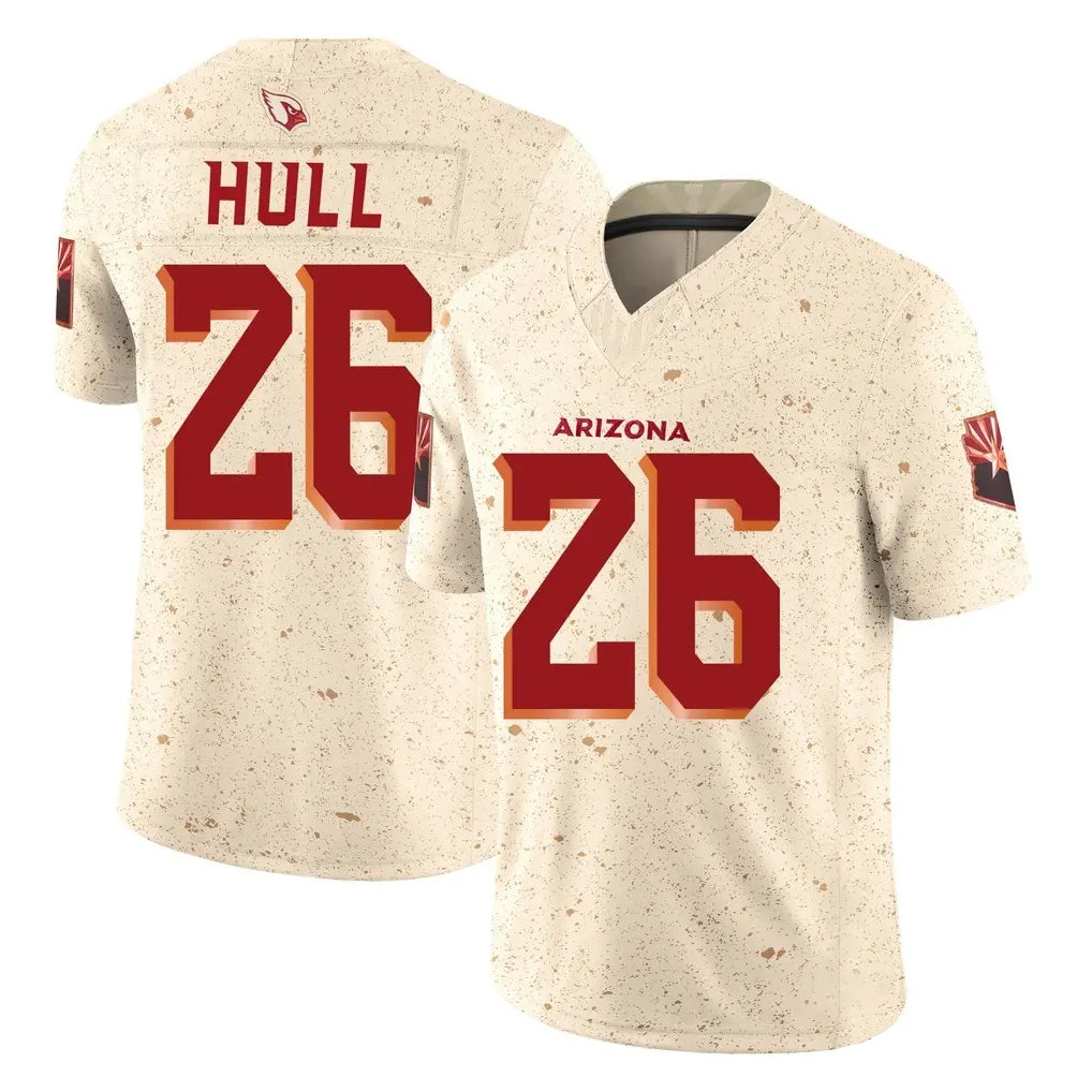 A.Cardinals #26 Evan Hull Player Cream Rivalries Collection Vapor Limited Home Game Edoa Stitched Jerseys