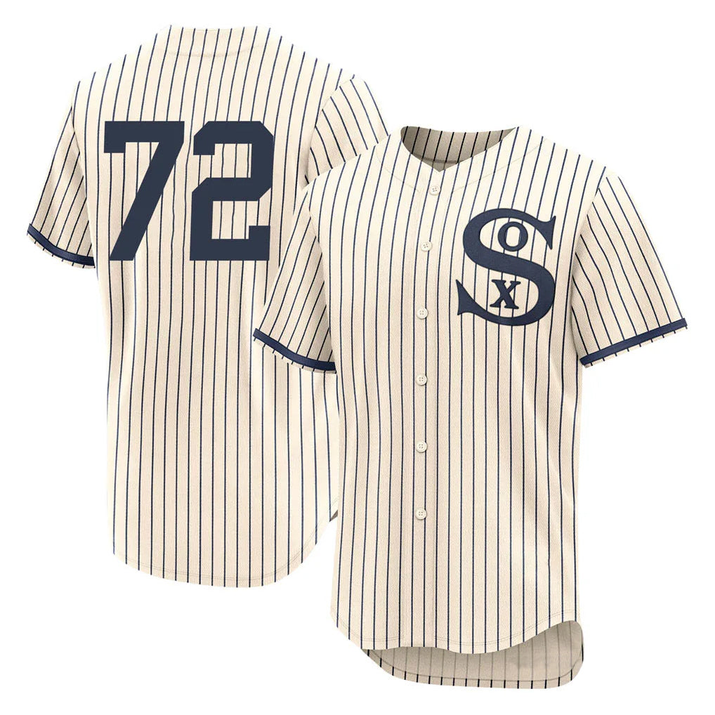 C.White Sox #72 Carlton Fisk Player Cream Field of Dreams Limited Elite Home Edoa Stitched Jerseys