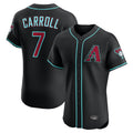 A.Diamondbacks #7 Corbin Carroll Player Black Limited Elite Home Game Edoa Stitched Jerseys