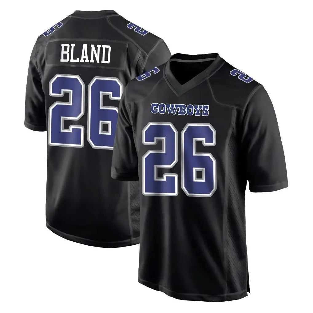 D.Cowboys #26 DaRon Bland Player Carbon Black Fashion Home Game Edoa Stitched Jerseys