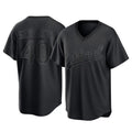 Athletics #40 Luis Severino Player Black Pitch Fashion T-shirt Home Game Edoa Stitched Jerseys