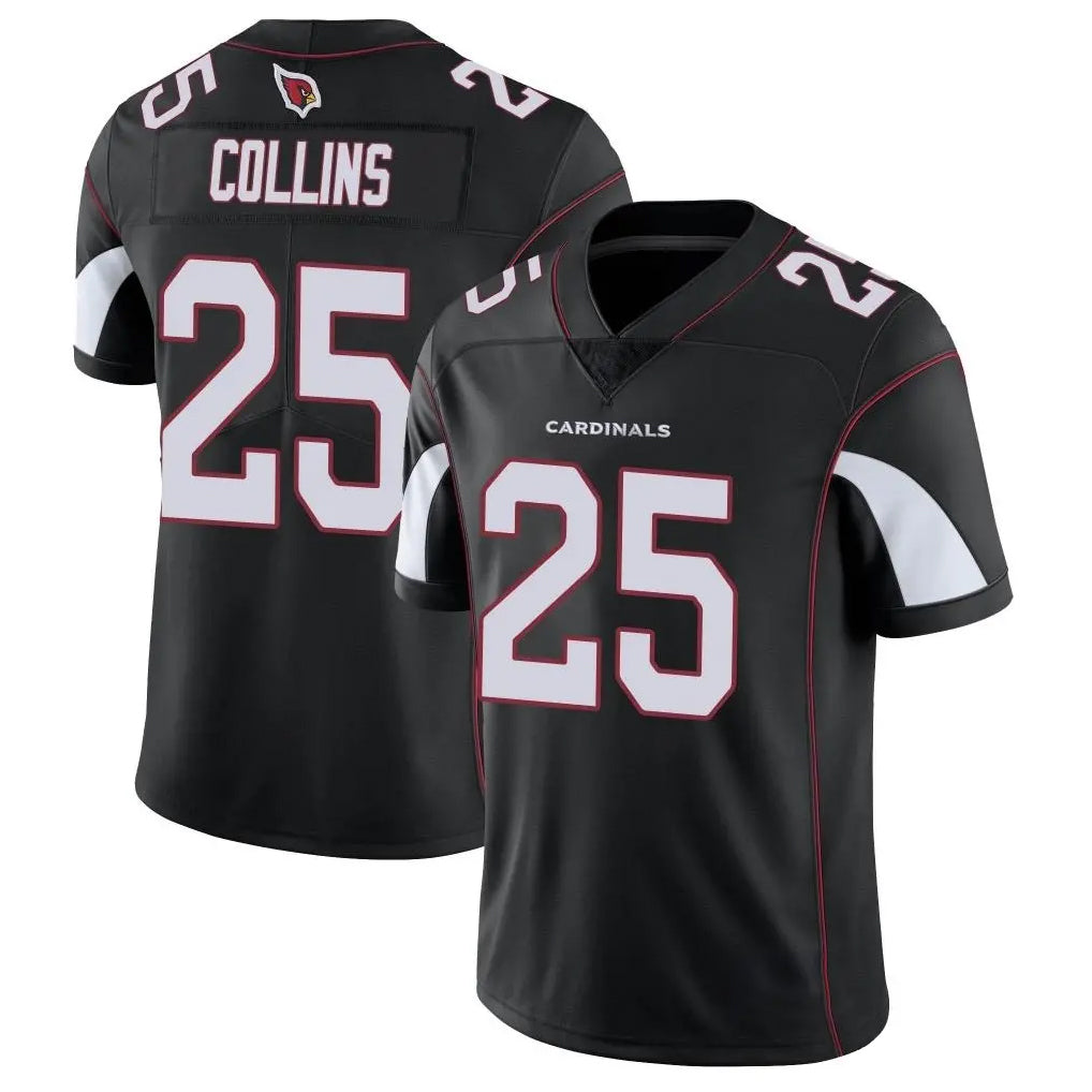 A.Cardinals #25 Zaven Collins Player Black Vapor Limited Home Game Edoa Stitched Jerseys