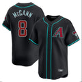 A.Diamondbacks #8 James McCann Player Black Limited Home Game Edoa Stitched Jerseys