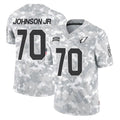 A.Cardinals #70 Paris Johnson Jr. Player Arctic Camo Limited Salute To Service Home Game Edoa Stitched Jerseys