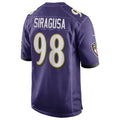 B.Ravens #98 Tony Siragusa Player Purple Alternate Home Game Edoa Stitched Jerseys