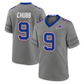 B.Bills #9 Bradley Chubb Player Gray Nickel City Home Game Edoa Stitched Jerseys