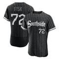 C.White Sox #72 Carlton Fisk Player Black City Connect Limited Elite Home Edoa Stitched Jerseys