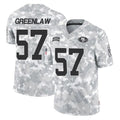 SF.49ers #57 Dre Greenlaw Player Arctic Camo Limited Salute To Service Home Game Edoa Stitched Jerseys