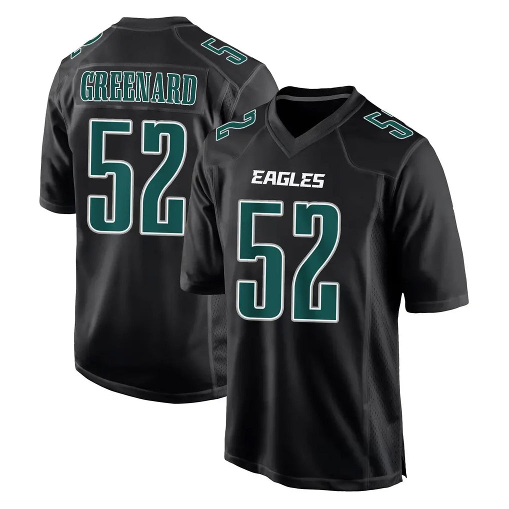 P.Eagles #52 Jonathan Greenard Player Carbon Black Fashion Home Game Edoa Stitched Jerseys