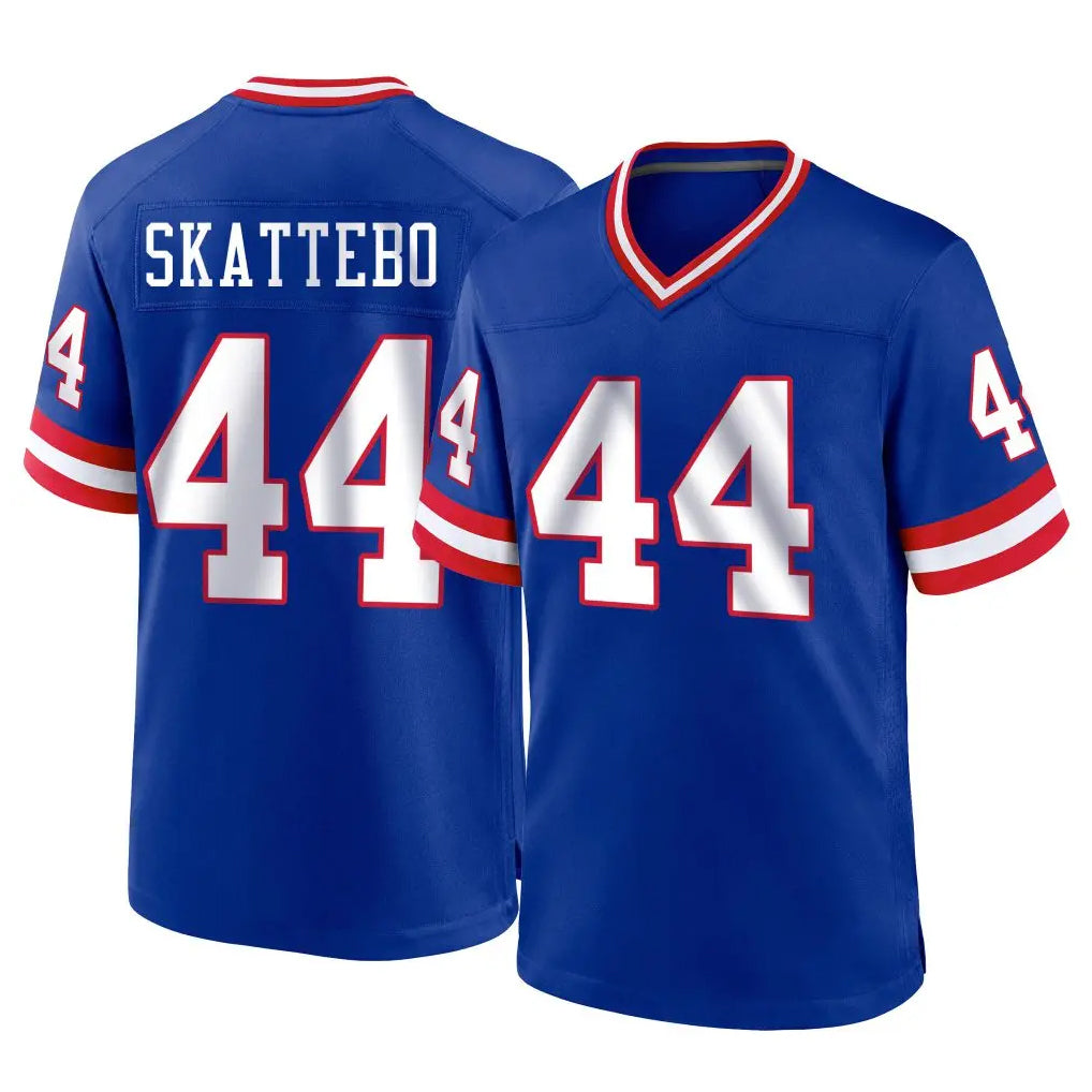 NY.Giants #44 Cam Skattebo Player Royal Classic Home Game Edoa Stitched Jerseys
