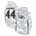 B.Ravens #44 Marlon Humphrey Player Arctic Camo Salute To Service Hoodie Edoa Stitched Jerseys