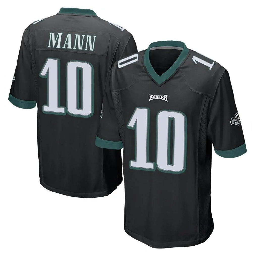 P.Eagles #10 Braden Mann Player Black Home Game Edoa Stitched Jerseys