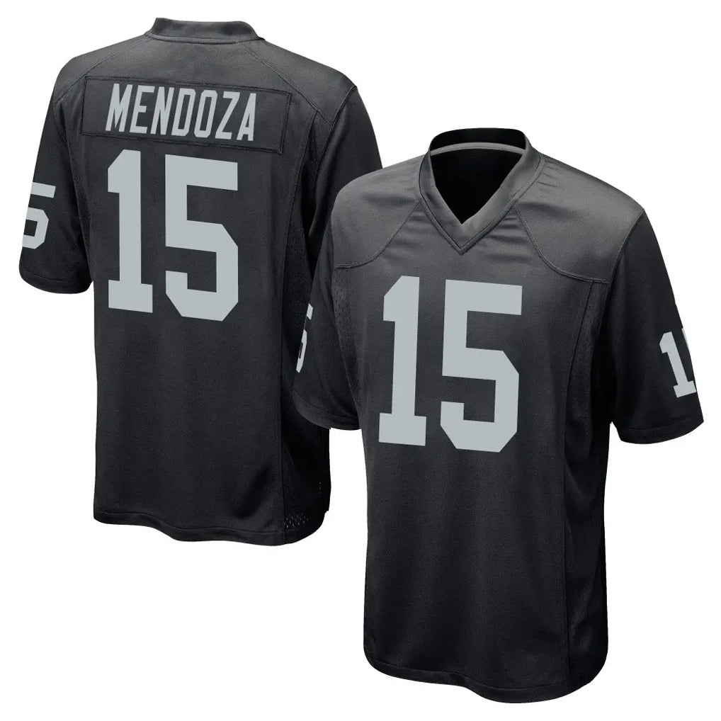 LV.Raiders #15 Fernando Mendoza Player Black Home Game Edoa Stitched Jerseys