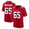 A.Falcons #65 Matthew Bergeron Player Red Team Color Home Game Edoa Stitched Jerseys