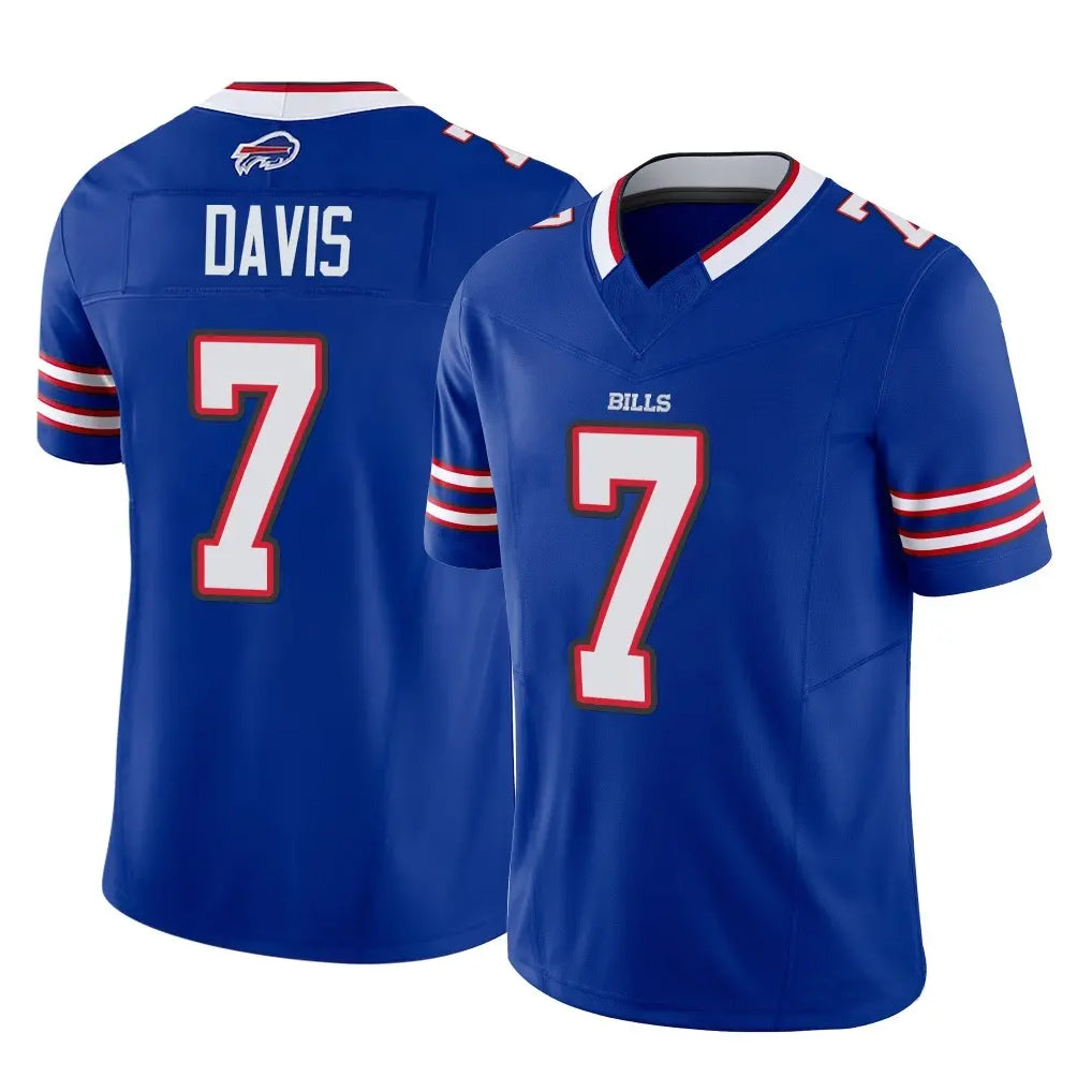 B.Bills #7 Ray Davis Player Royal Vapor F.U.S.E. Limited Game Edoa Stitched Jerseys