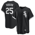 C.White Sox #25 Andrew Vaughn Player Black Home Game Edoa Stitched Jerseys